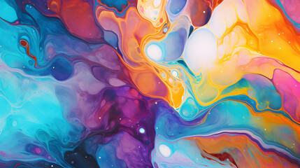 colorful multicolored rainbow colors art texture marble. Generative Ai.