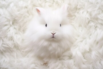 fluffy white bunny fur