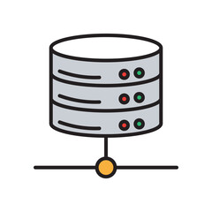 Database and Cyber Security Icon
