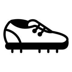 Shoe Glyph Style Design Icon