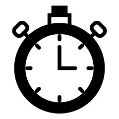 Stopwatch Glyph Style Design Icon