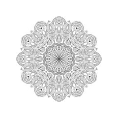 Enchanted Spheres adult mandala coloring book page for kdp book interior