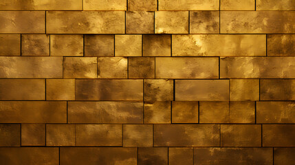 golden bricks texture.. Generative Ai.