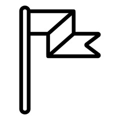 Ribbon Line Style Design Icon