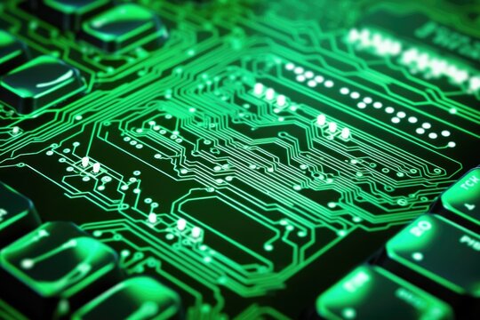 a computer keyboard with the keys forming a coding pattern