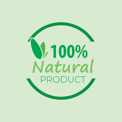 natural green background logo vector