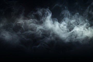 Black smoke background texture for horror theme design