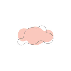 blob set hand draw elements art