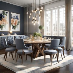 dining room interior with table