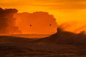 Beautiful sunrise by the Ocean, Sydney Australia