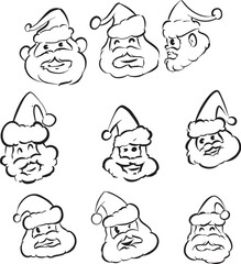 santa with few wxpression and pose