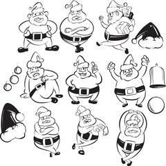 santa with few wxpression and pose