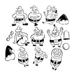 santa with few wxpression and pose