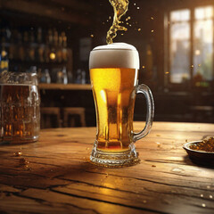 glass of beer generative ai