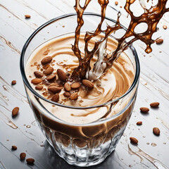 cream with chocolate generative ai