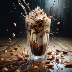 cream with chocolate generative ai