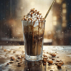 cream with chocolate generative ai