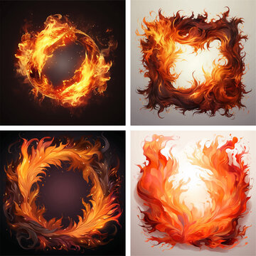fire red flames hot burn illustration heat design inferno abstract orange blazing light art hell 