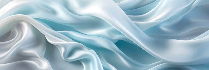 Abstract Soft Waves White Fabric Highlights , Banner Image For Website, Background abstract , Desktop Wallpaper