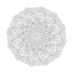 Mystic Creations adult mandala coloring book page for kdp book interior