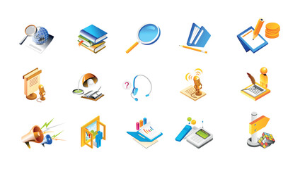 Aikon office tools, office, books, office tools, secretary tools, secretary desk