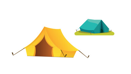 tent, tents, camp, yellow tent, green tent, three-dimensional tent, winter, children's playground, winter camp, camp rain,