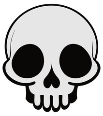 頭蓋骨のイラスト