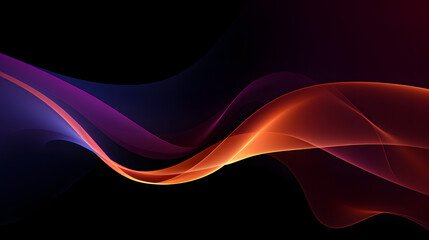 abstract background with glowing waves