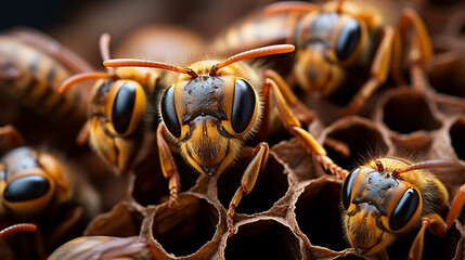 Wasp nest background