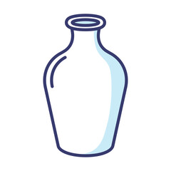 Ceramic vase icon vector on trendy design