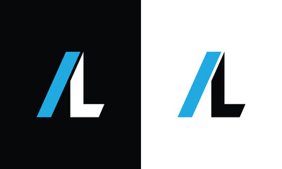 AL letter logo design vector template