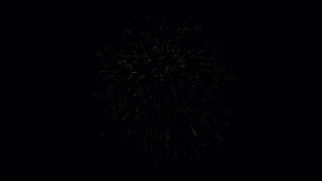Firework Explosion on Alpha Channel. Element stock motion graphics of firework  place on footage or background easier to adjust color.