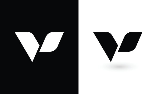 V letter logo design vector template