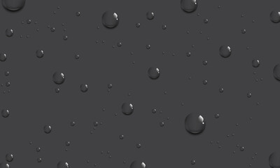water drops on dark background. wet surface.
