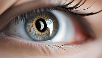 Fototapeta premium close up of a female eye
