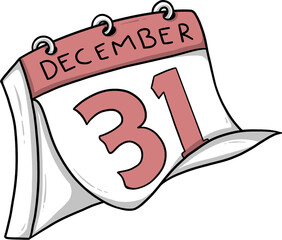 new year party decoration cartoon