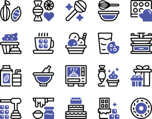 Chocolate Products Icons