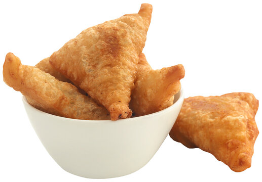 Traditional Indian Deep Fried Breakfast Samosa