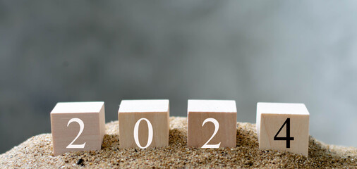 2024 Happy New Year. Countdown starting ending 2023 action schedule calendar strategy future...