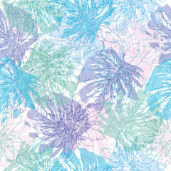 Pastel colors. Print, background, textile, template, vector