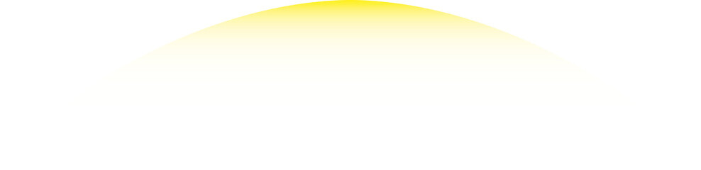 Gelber Lichtstrahl, Lichtschweif mit Farbverlauf und scharfem Rand - Designelement mit transparentem Hintergrund - als Überlagerung, Overlay und anderweitigen Gestaltungsmöglichkeiten