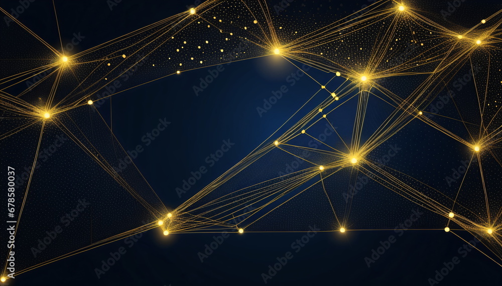 Poster big data visualization: abstract network connection