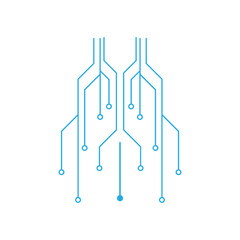 Technology circuit diagram vector
