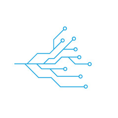 Technology circuit diagram vector