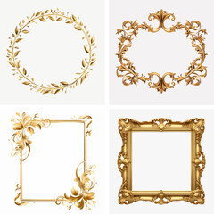 flourish scrapbook victorian deco swirl corner ornamental royal ornate frames photography