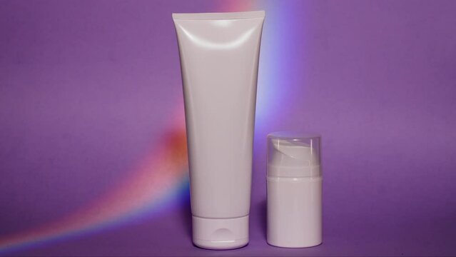 Cosmetic products studio packshot