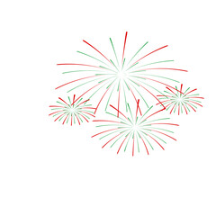 Firework vector icon illustration design template
