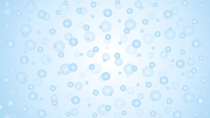 Blue and white water drops background