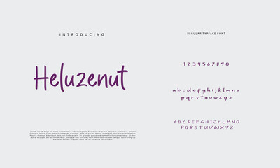 Handwritten Script font. Hand drawn brush style modern calligraphy cursive typeface. Hand Lettering and Custom Typography alphabet for Designs: Logo, Greeting Cards, Poster. Vector Brush type set.
