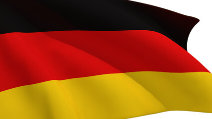 Isolated flag of Germany for background